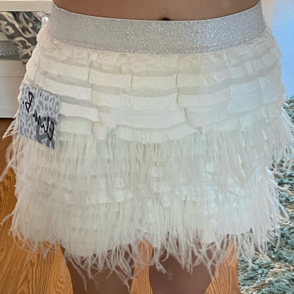 white skirt